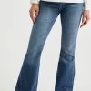 WE FASHION High Rise Met Comfort Stretch - Bootcut Jeans - Blue
