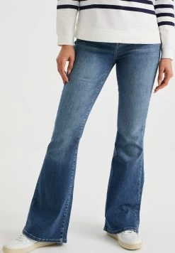 WE FASHION High Rise Met Comfort Stretch - Bootcut Jeans - Blue