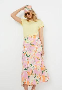 WE FASHION Met Dessin - A-Lijn Rok - Light Red