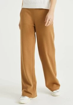 WE FASHION Met Structuur - Broek - Brown