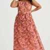 WE FASHION Curve - Maxi-Jurk - Pink