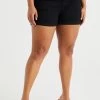 WE FASHION High Rise Met Comfort StretchCurv - Jeansshort - Black