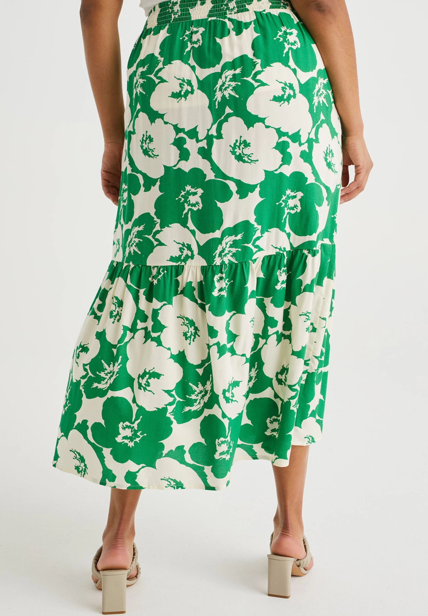 WE FASHION Curve - Maxirok - White - Afbeelding 3