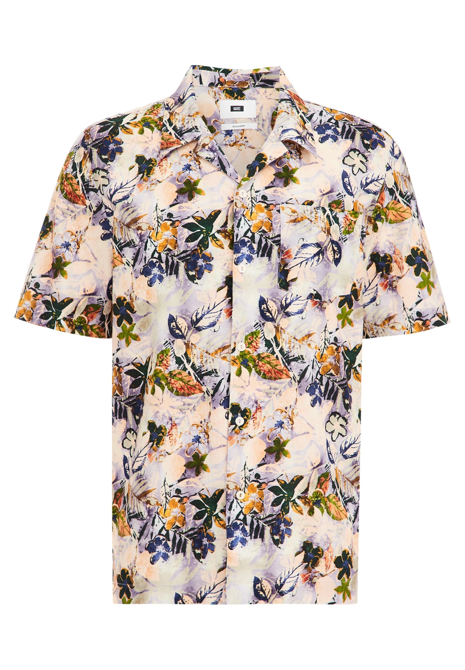 WE FASHION Regular Fit Over Met Dessin - Overhemd - Multicoloured - Afbeelding 5