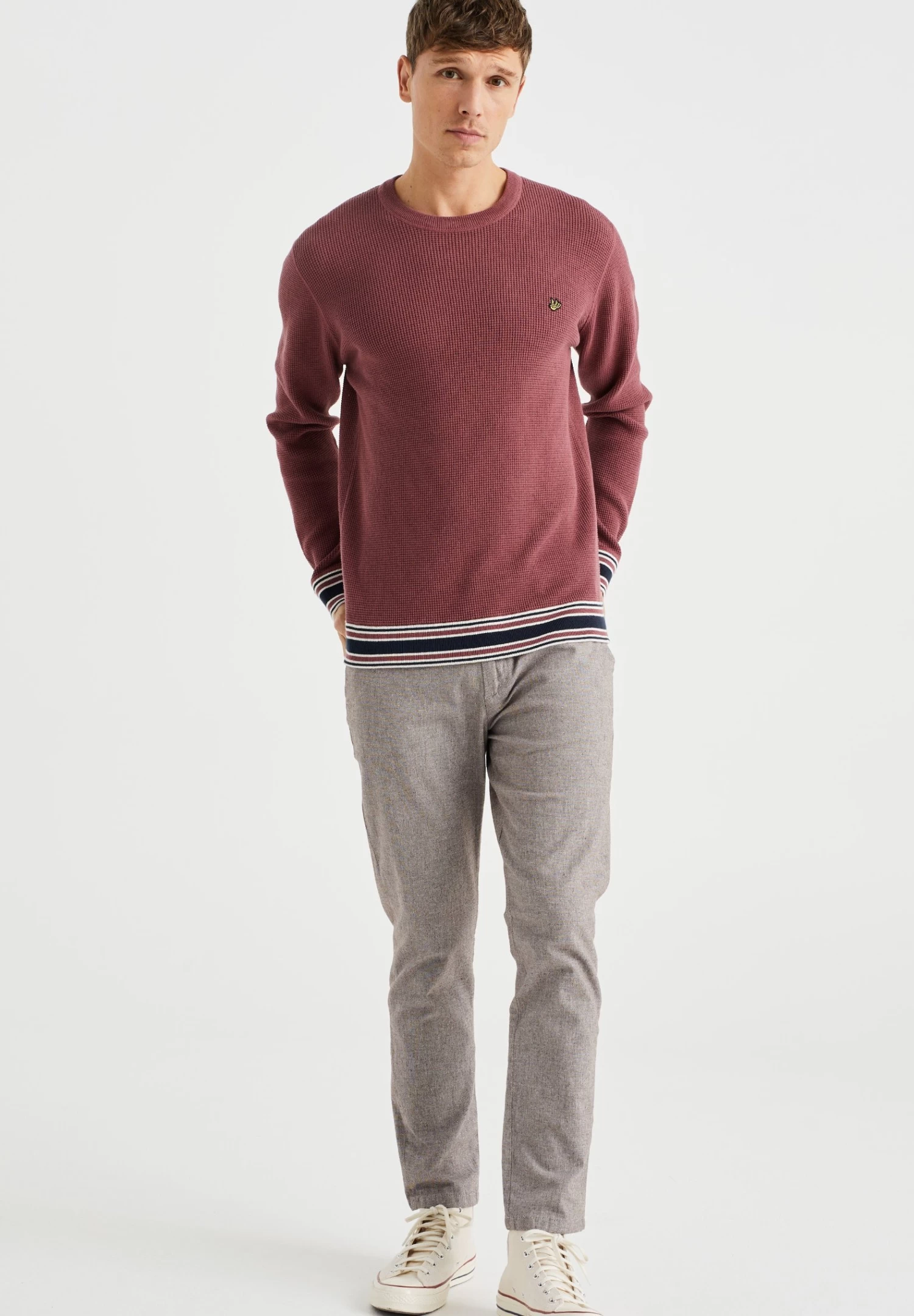 WE FASHION Met Structuur - Sweater - Red - Afbeelding 2