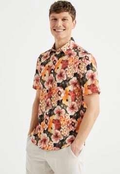 WE FASHION Met Dessin - Overhemd - Orange