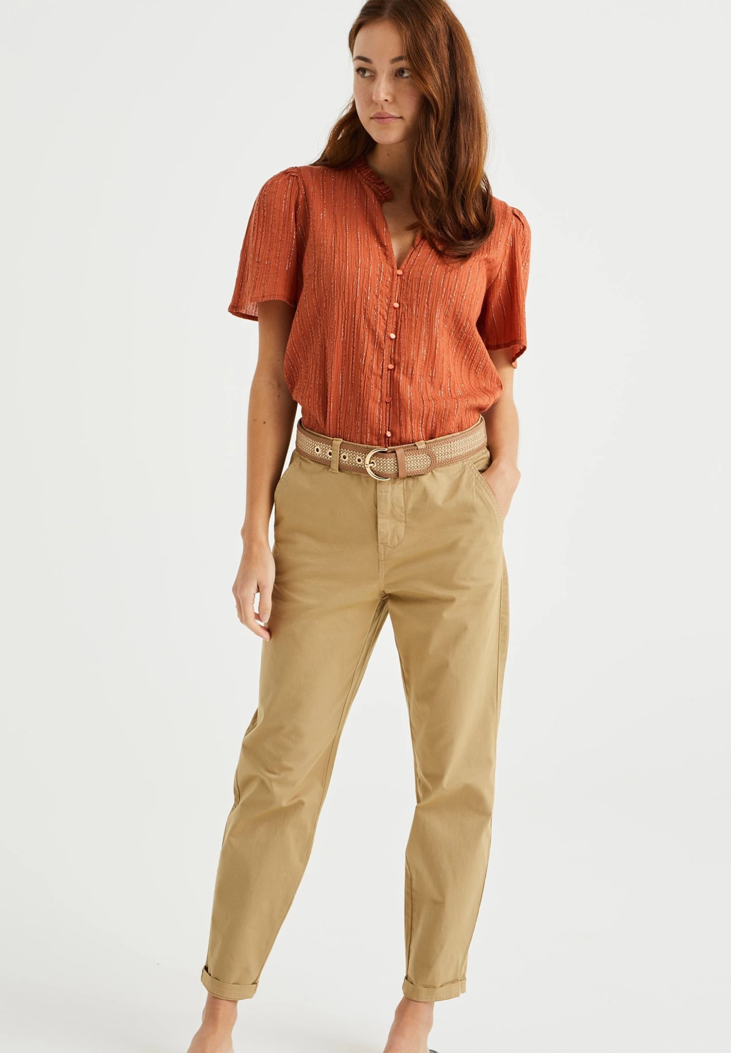 WE FASHION Regular Fit- Chino - Beige - Afbeelding 5