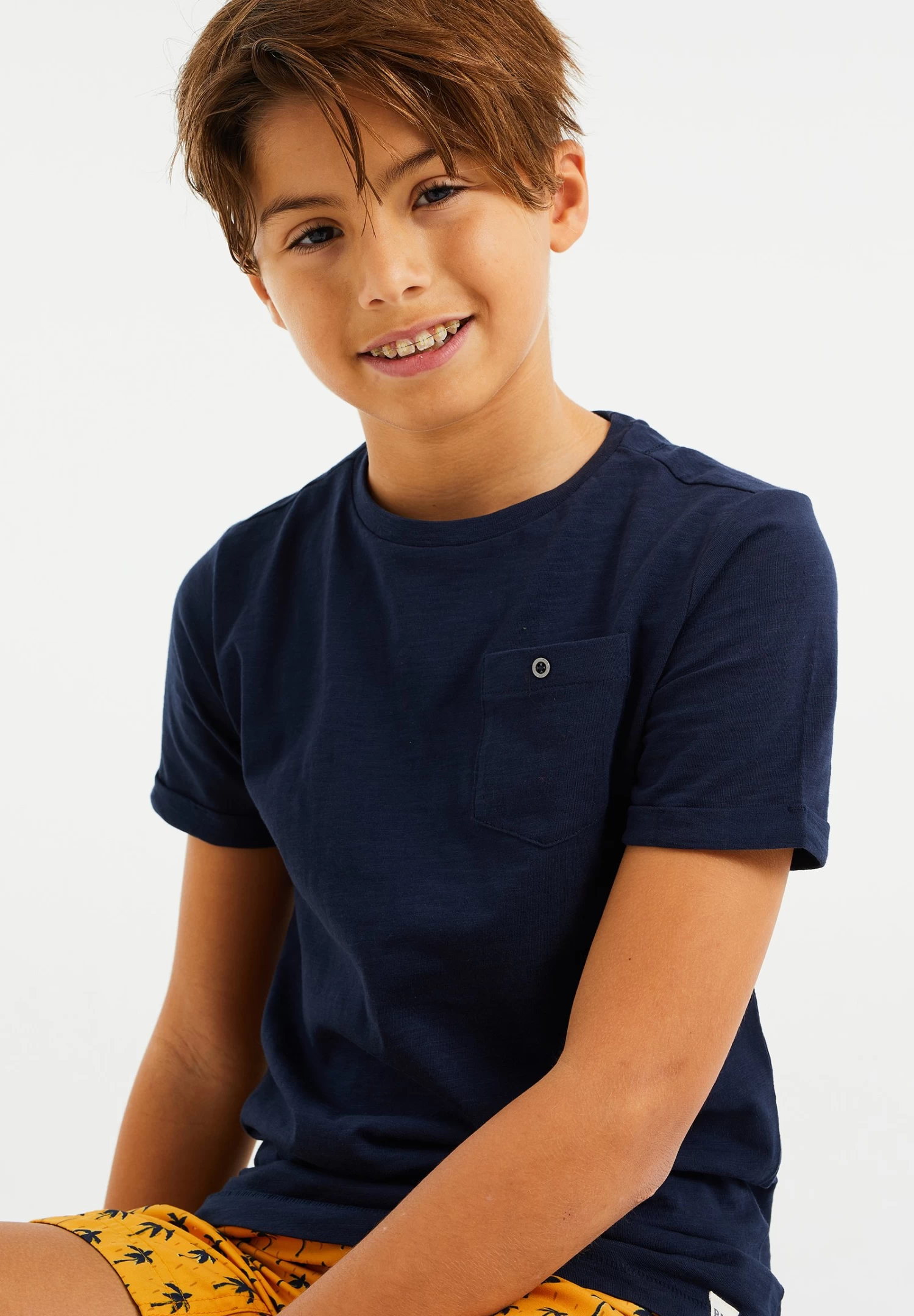 WE FASHION T-Shirt Basic - Dark Blue - Afbeelding 2