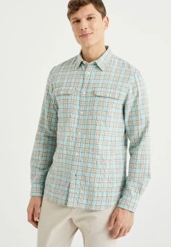 WE FASHION Regular FitMet Dessin - Overhemd - Blue