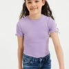 WE FASHION Slim Fit- T-Shirt Basic - Lavender