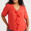 WE FASHION Curve - Blouse - Red