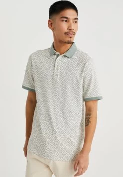 WE FASHION Met Dessin - Poloshirt - Green