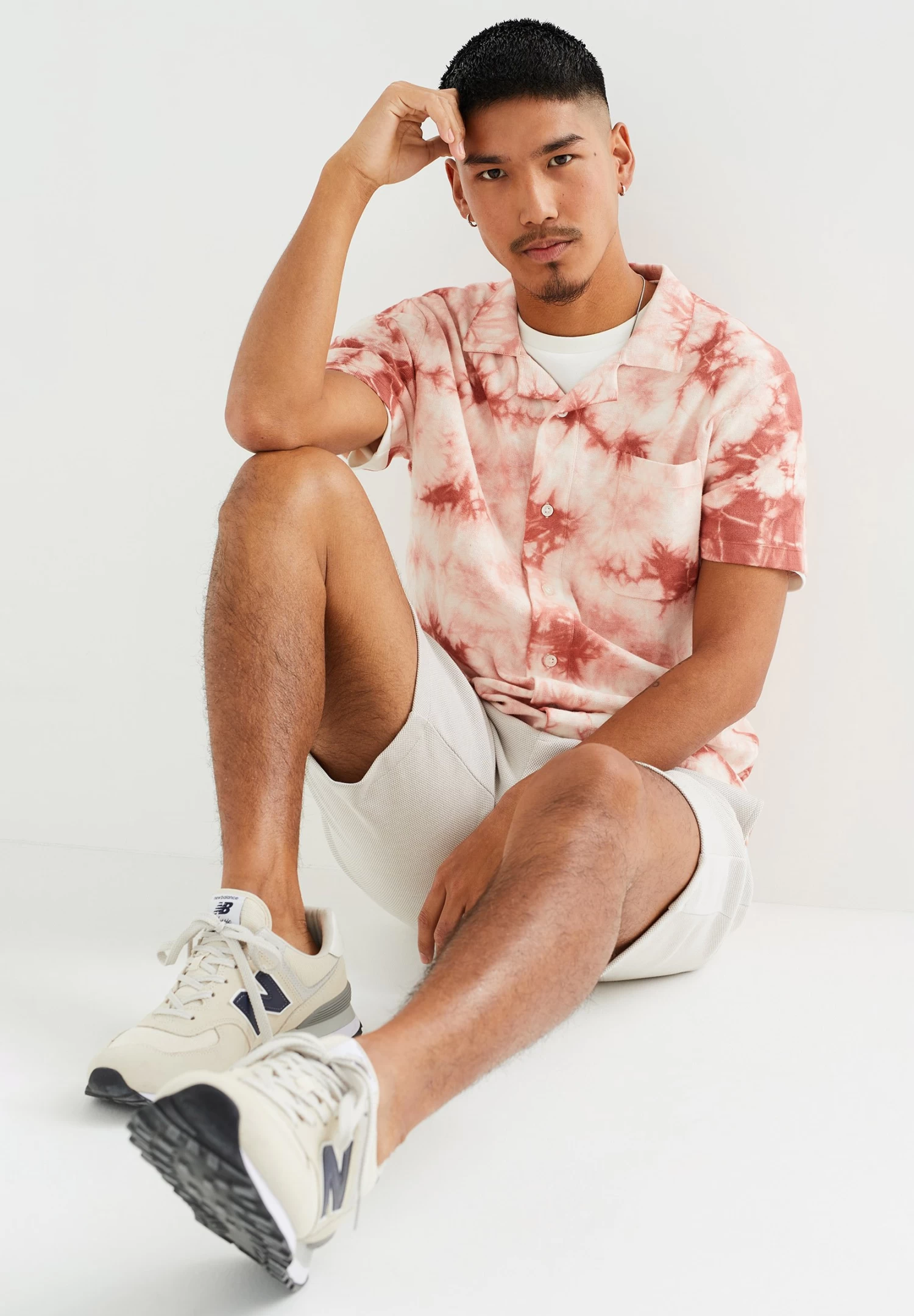 WE FASHION Met Tie-Dye Dessin - Overhemd - Pink - Afbeelding 5