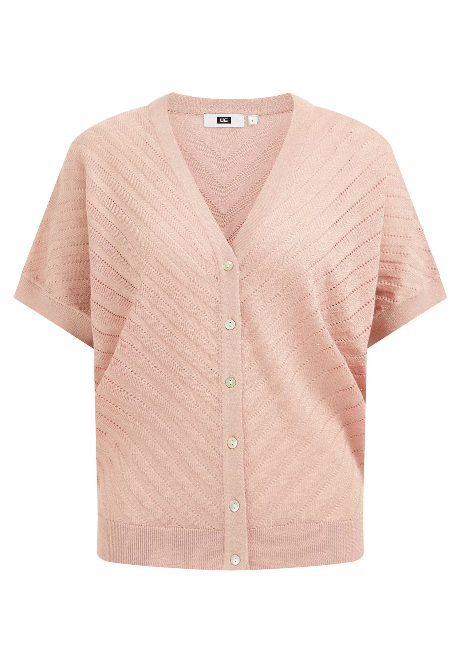 WE FASHION Met Glittergaren - Vest - Pink - Afbeelding 4