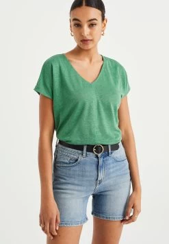 WE FASHION T-Shirt Basic - Green
