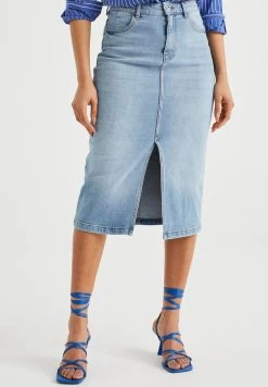 WE FASHION High Rise- Kokerrok - Blue