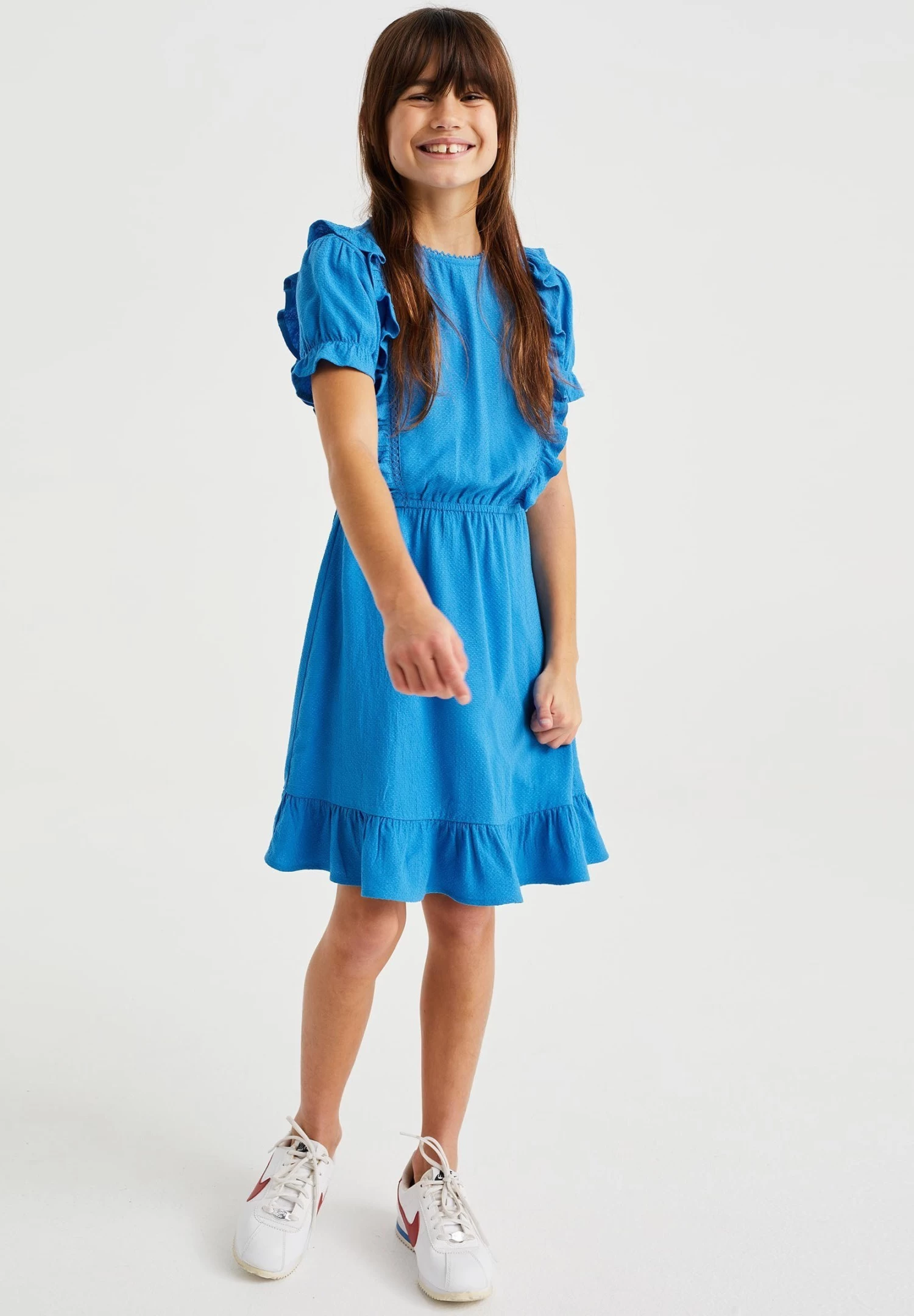 WE FASHION Met Structuur - Jurk - Blue