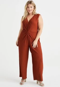 WE FASHION Curve - Jumpsuit - Brown