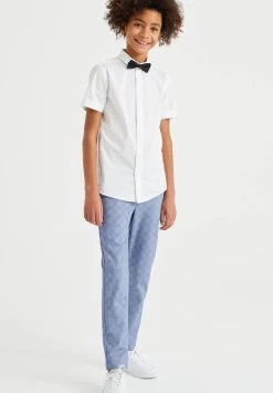 WE FASHION Met Afneembare Vlinderdas - Overhemd - White