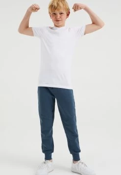 WE FASHION Met V Hals - T-Shirt Basic - White