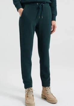 WE FASHION Slim Fit - Trainingsbroek - Green