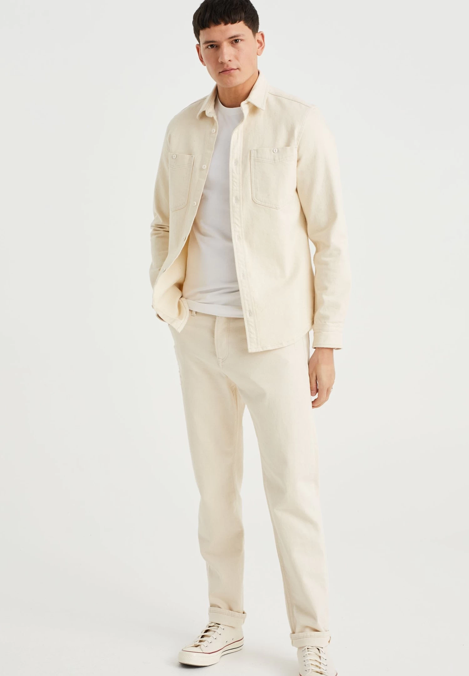 WE FASHION Met Stretch - Jeans Tapered Fit - White - Afbeelding 2