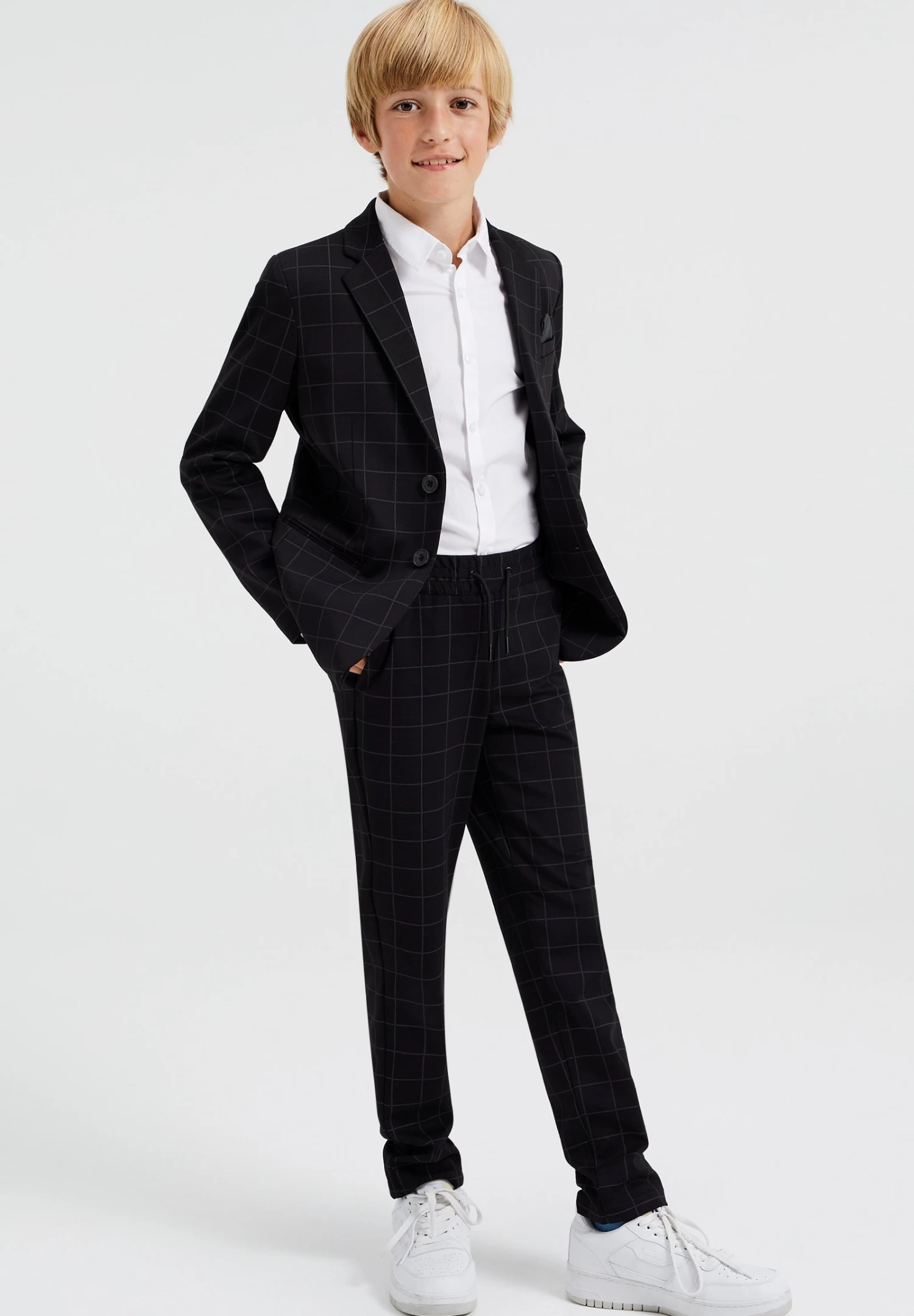 WE FASHION Met Dessin - Blazer - Black