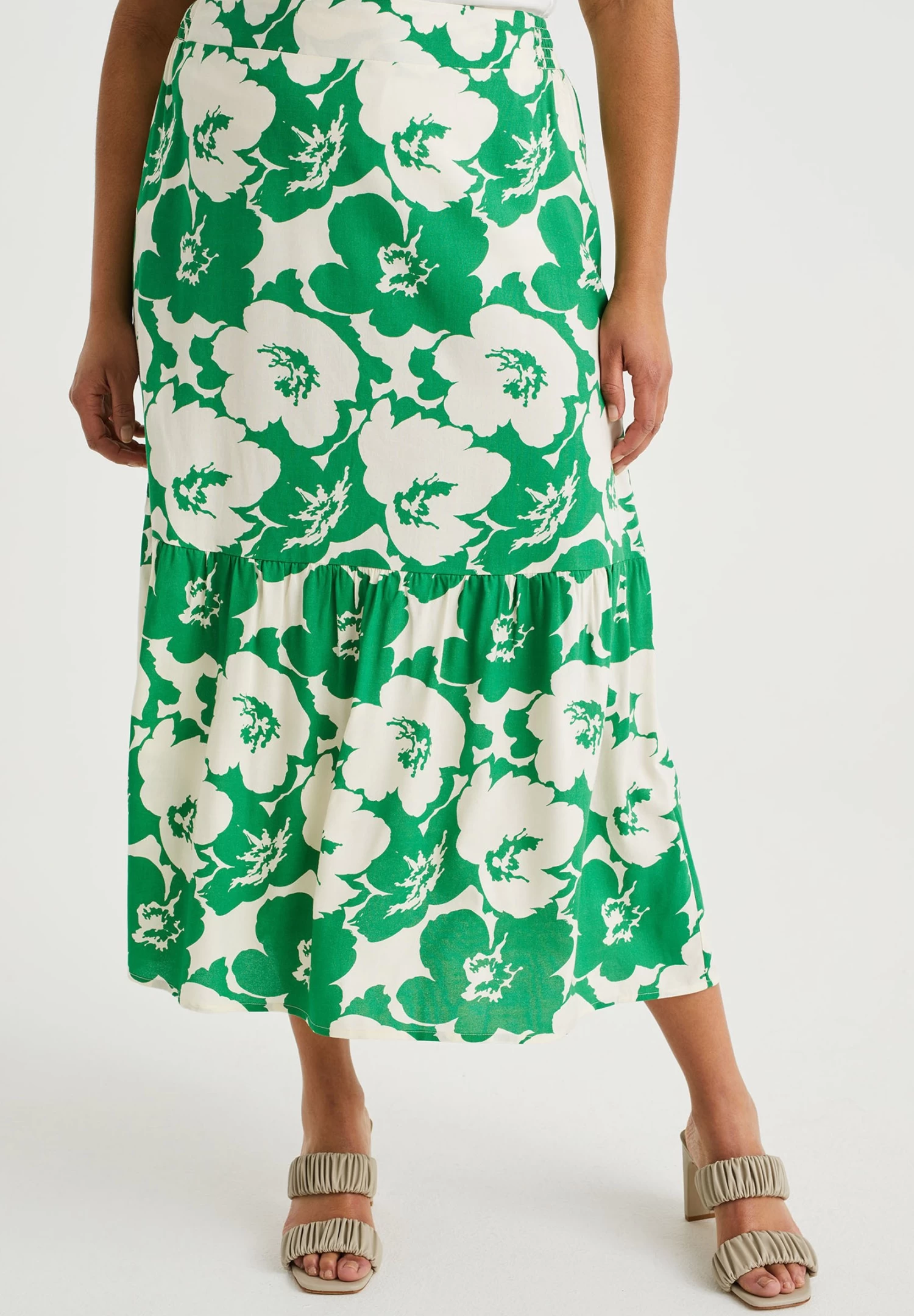 WE FASHION Curve - Maxirok - White