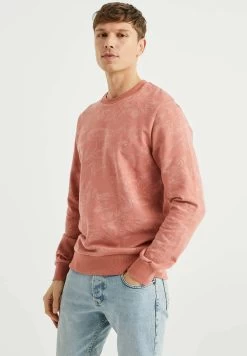 WE FASHION Met Jacquard Dessin - Sweater - Pink