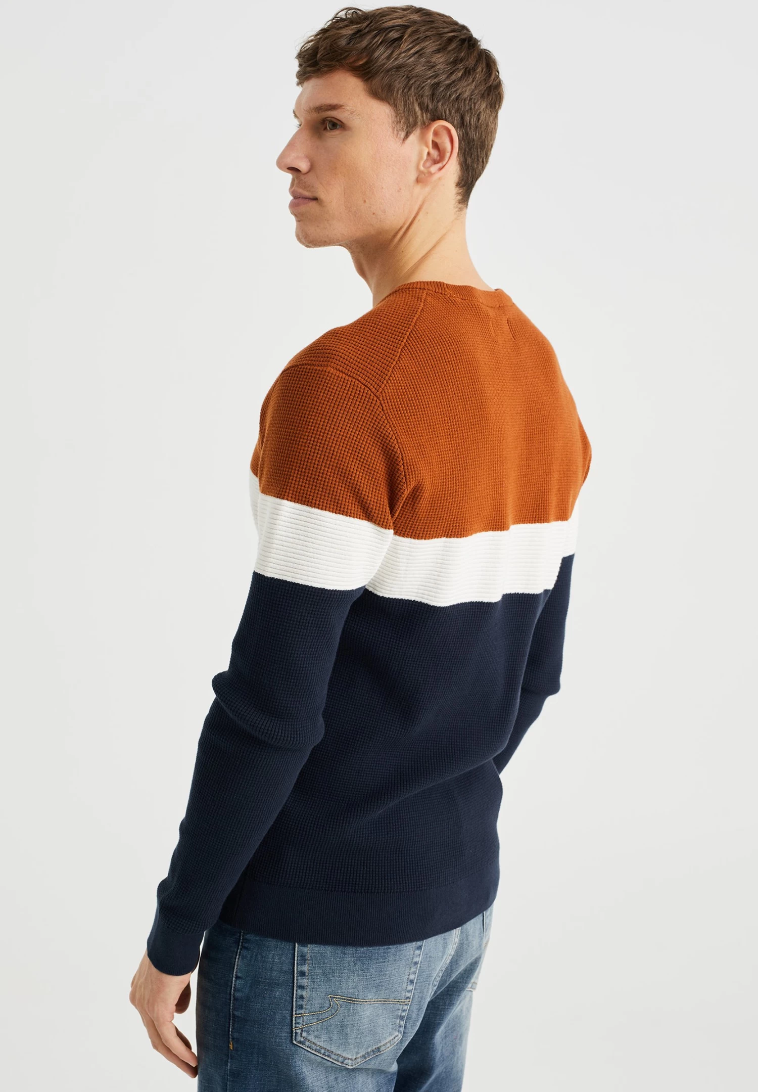 WE FASHION Colourblock - Trui - Blue - Afbeelding 3