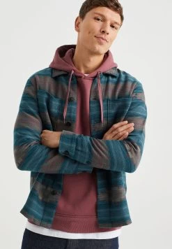 WE FASHION Regular Fit - Overhemd - Teal Brown
