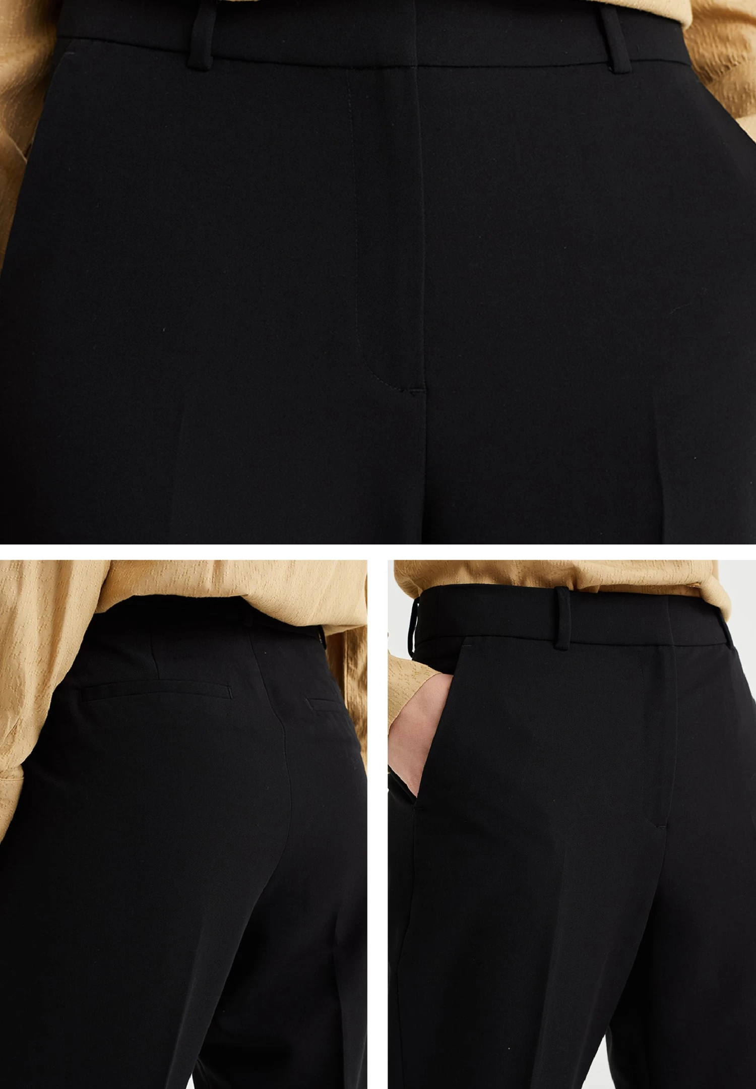 WE FASHION Regular Fit - Broek - Black - Afbeelding 4