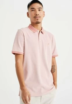 WE FASHION Tall Fit Met Structuur - Poloshirt - Pink