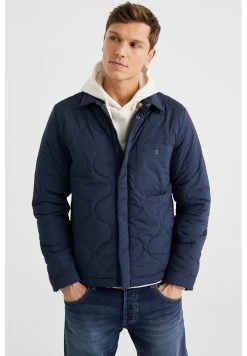 WE FASHION Met Dessin - Winterjas - Blue