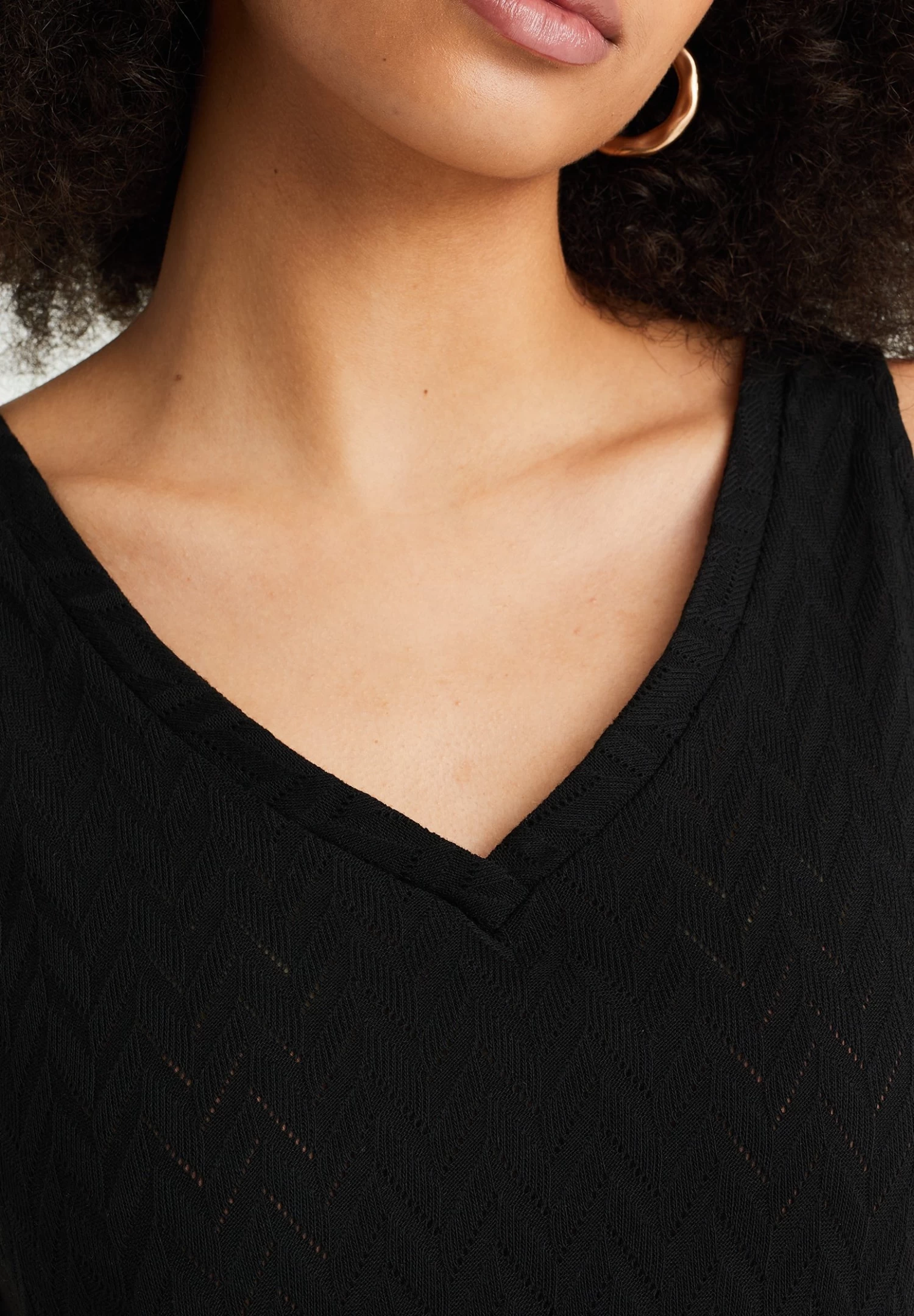 WE FASHION Singlet Met Dessin - Top - Black - Afbeelding 4