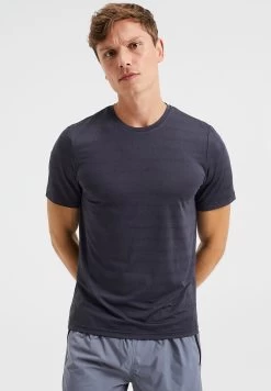 WE FASHION Met Jacquard Dessin - T-Shirt Print - Blue