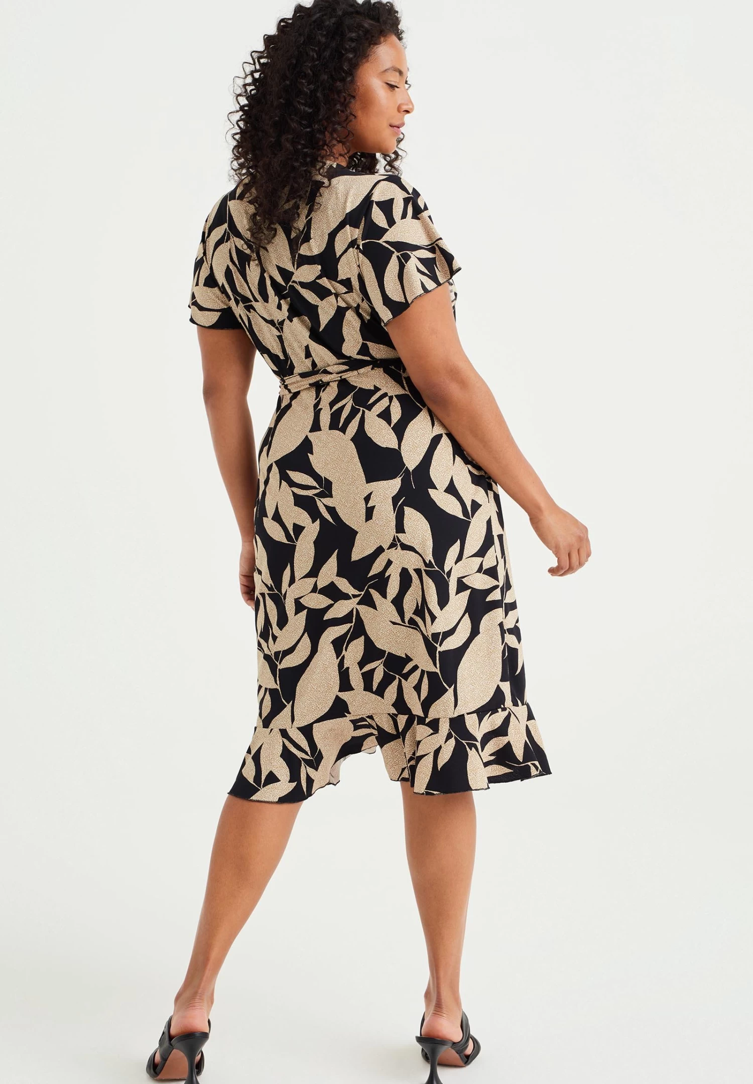 WE FASHION Curve - Jerseyjurk - Beige - Afbeelding 2