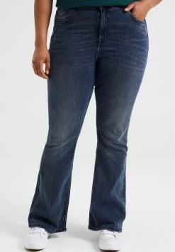WE FASHION Curve - Flared Jeans - Blue