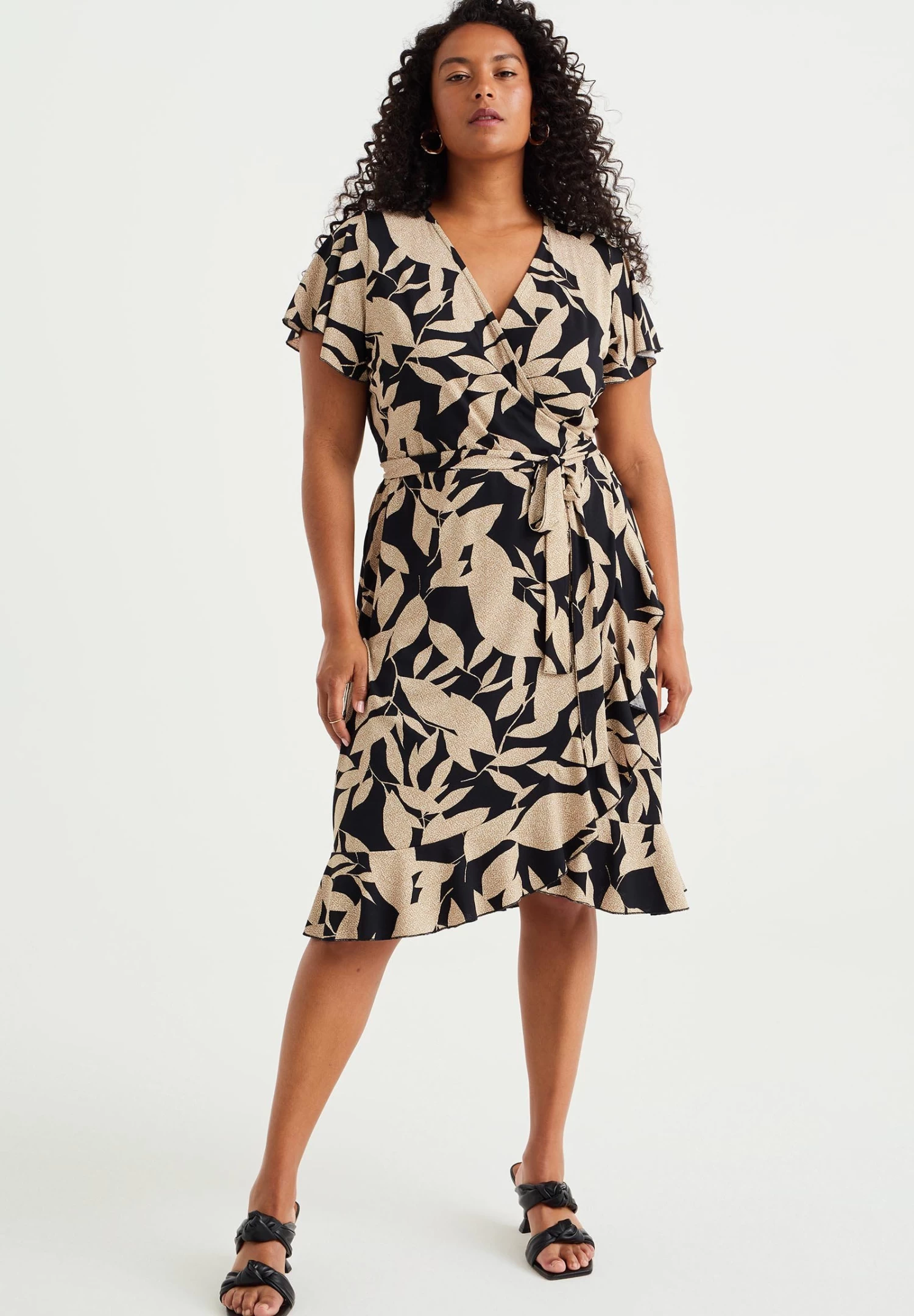 WE FASHION Curve - Jerseyjurk - Beige