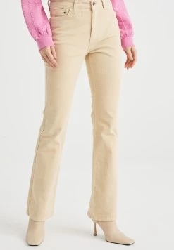 WE FASHION Flared Jeans - Beige