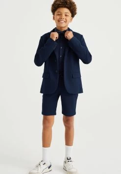 WE FASHION Slim FitMet Structuur - Trainingsbroek - Blue