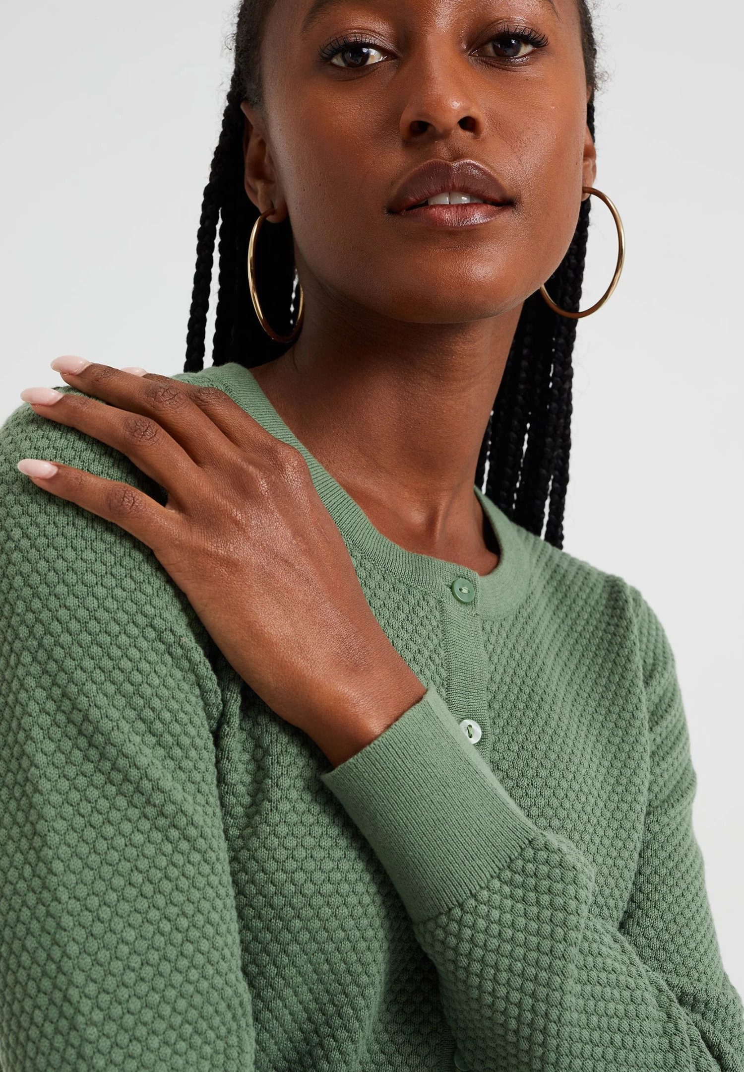 WE FASHION Met Structuur - Vest - Green - Afbeelding 4