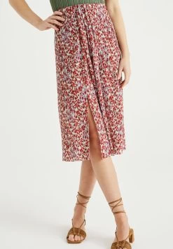 WE FASHION Met Dessin - Kokerrok - White