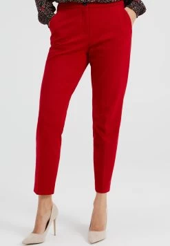 WE FASHION Slim Fit Met Stretch - Broek - Red