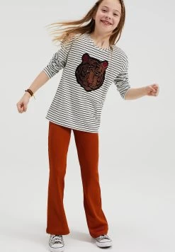 WE FASHION Flared - Broek - Brown