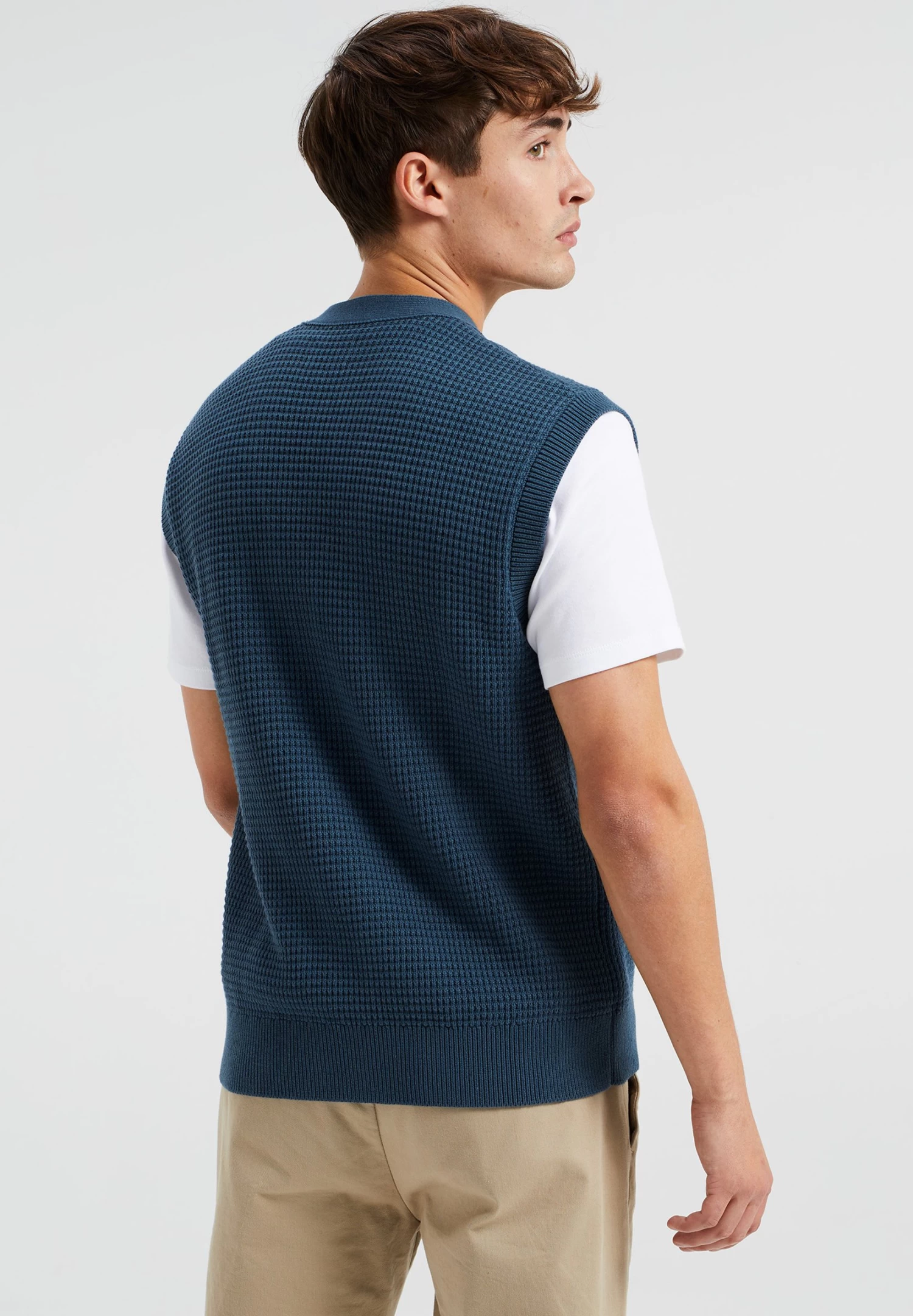 WE FASHION Met Structuur - Vest - Blue - Afbeelding 3