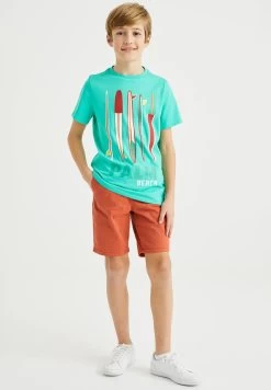 WE FASHION 2-Pack Met Opdruk- T-Shirt Print - Multi Coloured