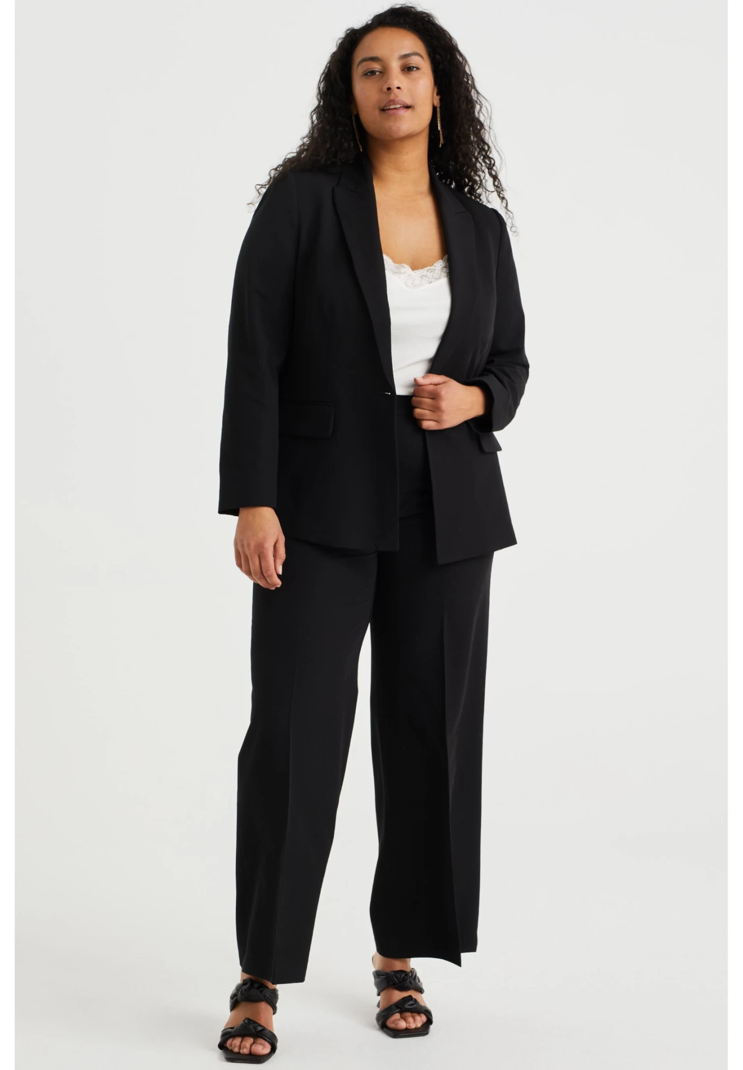 WE FASHION Curve - Broek - Black - Afbeelding 2