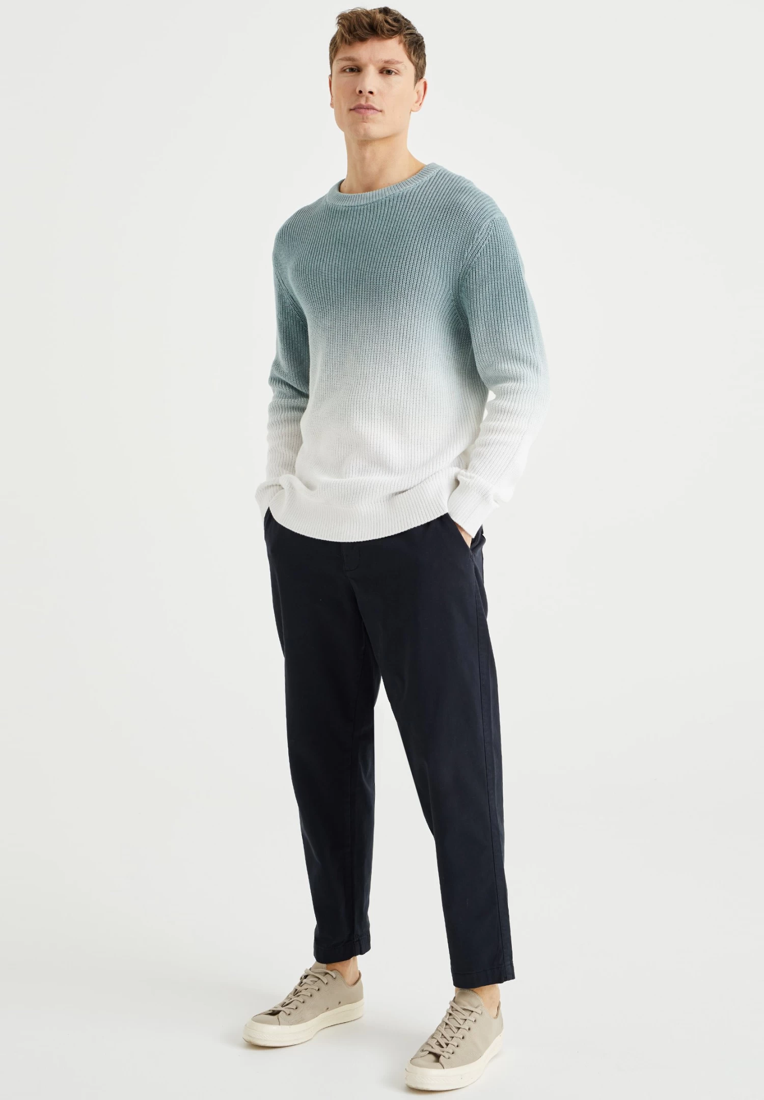 WE FASHION Dip-Dye - Trui - White - Afbeelding 2