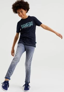 WE FASHION Blue Ridge - Slim Fit Jeans - Light Grey